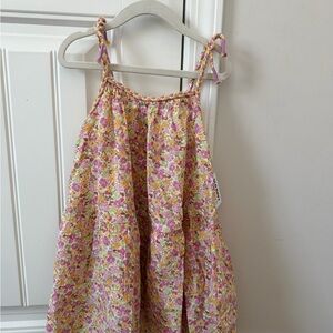 Old Navy Pink and Yellow Floral Dress